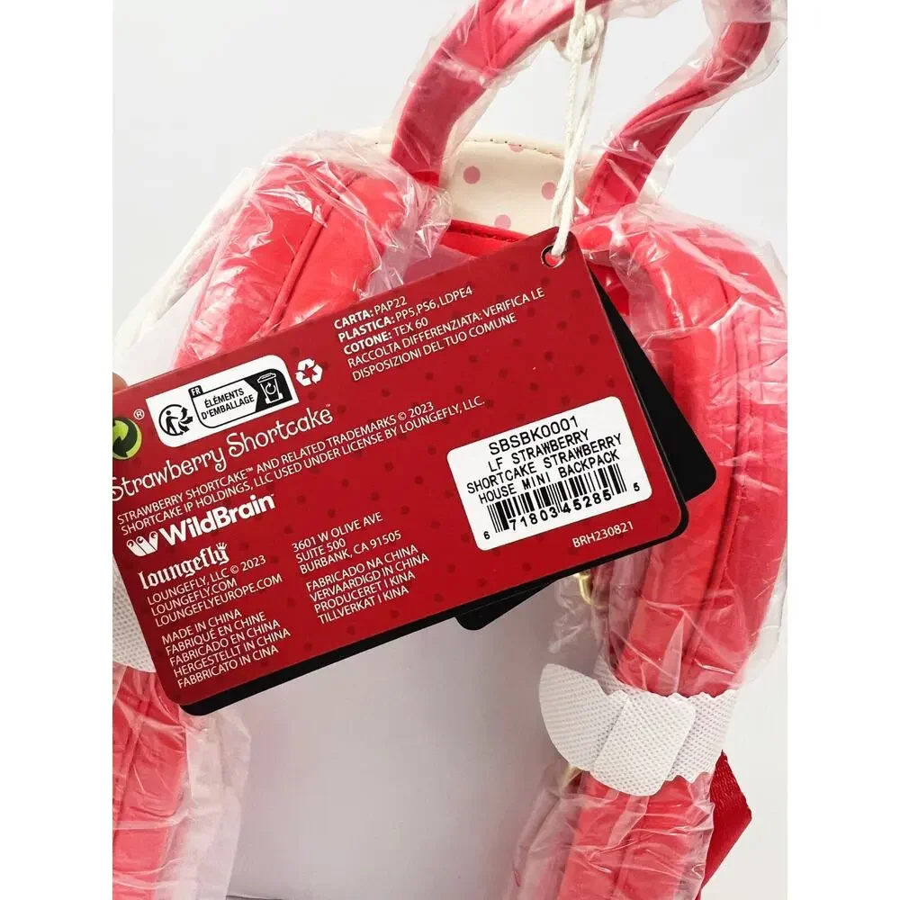 Loungefly Strawberry Shortcake House Mini Backpack Scented Moving Part New Tags! - Picture 7 of 13